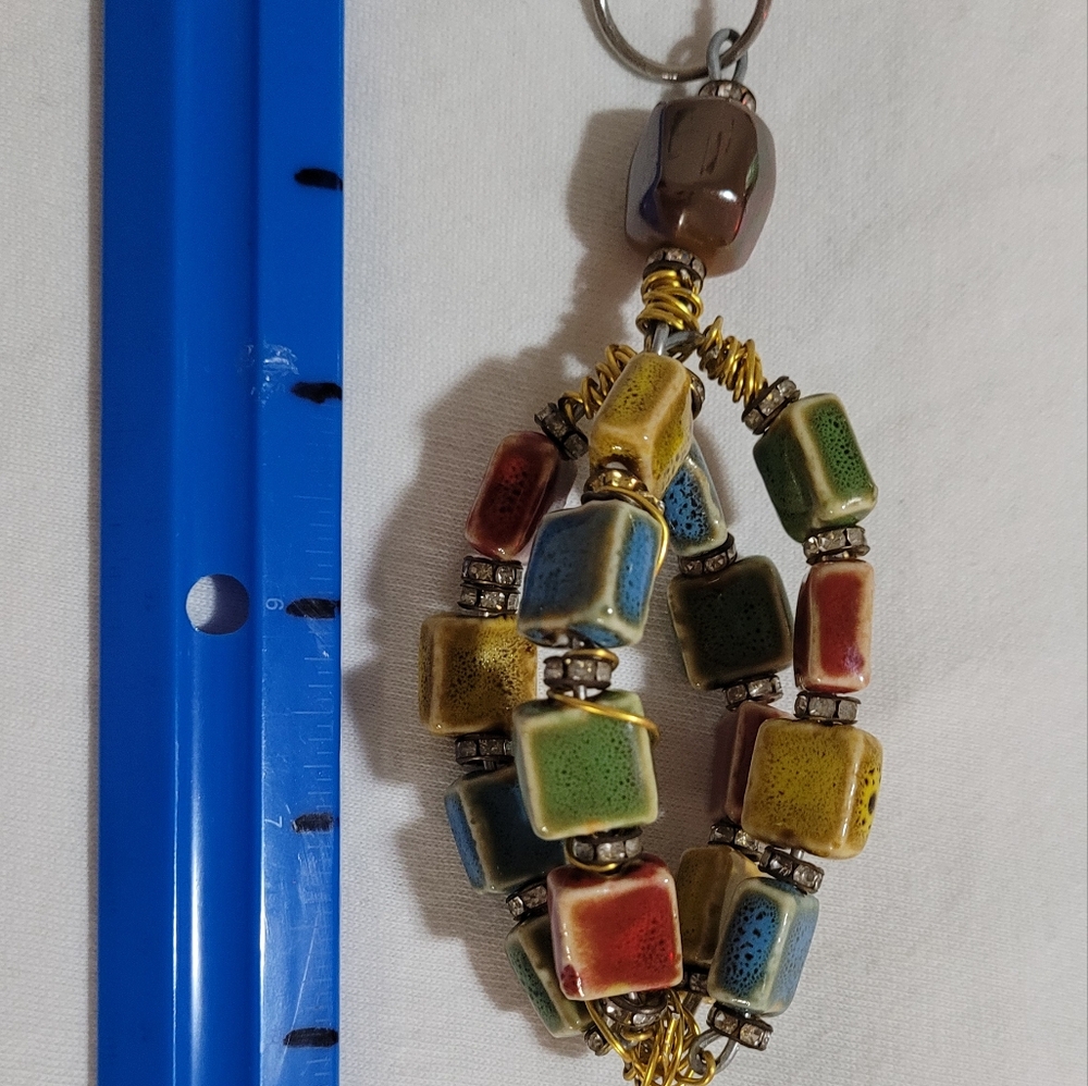 Colorful Beaded Keychain - Picture 7 of 7